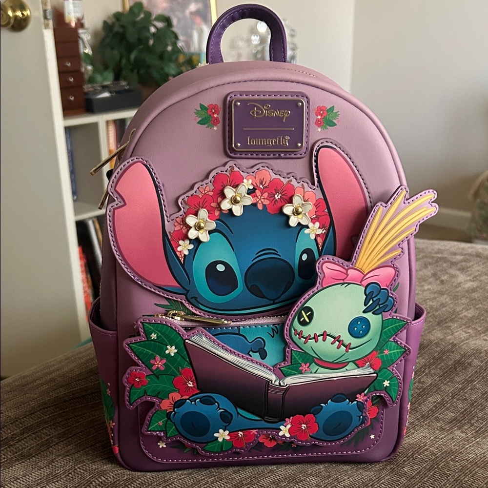 Loungefly Disney Stitch & Scrump Backpack